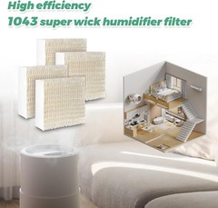 Carrier 1043 Humidifier Wick Filter 4 Pack Replacement
