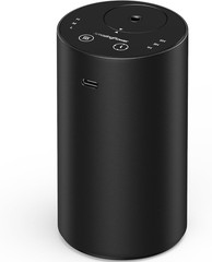 Waterless Essential Oil Diffuser, Rechargeable Scent Diffusers with 3 Black