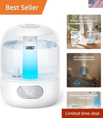 3L Ultrasonic Humidifier for Large Rooms – 30H Quiet Runtime & Aroma Diffuser