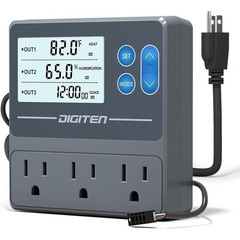3-in-1 Temperature Humidity Timer Controller Grow Tent Heater Humidifier New