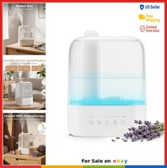 Top Fill Humidifier 3L Ultrasonic Quiet Cool Mist with 360 Nozzle 7 Color Light