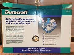 VINTAGE Duracraft DH-831 Deluxe Natural Cool Moisture Humidifier USED WORKING