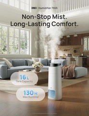 Smart 16L Humidifier for Plants & Babies – Remote Control, 30dB Silent Operation