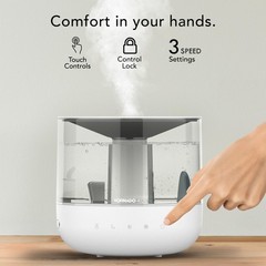 Vornado MISTIC 4 Ultrasonic Humidifier, 1-Gallon, Top-Fill, 3 Mist Settings