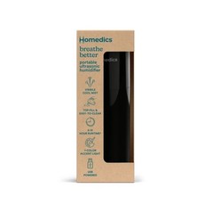 HoMedics Portable Ultrasonic Humidifier Travel & Personal Cool Mist USB Powered
