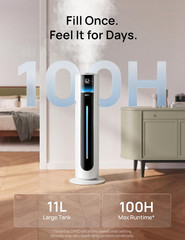 DREO 11L Humidifier Large Room 700Ft², 100H Smart Cool Mist Humidifers for Bedro