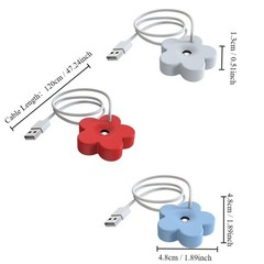 2Pcs USB Small Humidifier,Portable Creative Flower Humidifier,Easy to Use,Pla…