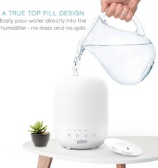 3L Top Fill Humidifier Auto Humidity Sensor Aroma Night Light Auto Shut Off