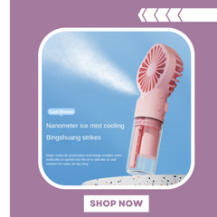 Strong Power Spray Humidification Small Mist Fan Humidification Usb Charging Por