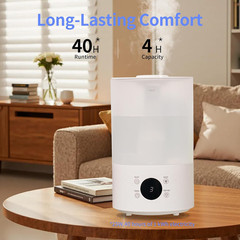 Top Fill Humidifiers for Bedroom, 4.0L Tank Cool Mist Humidifiers for Large Room