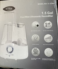 Optimus U31001 Humidifier 1.5 Gallon Cool Mist Ultrasonic