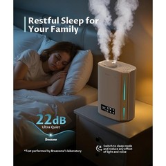 Ultrasonic Humidifier Cool Mist Aromatherapy Auto Shut Off Quiet 500 sq ft New