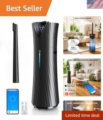 17L Humidifiers for Bedroom Large Room – Ultra Quiet 35dB, 56H Runtime, Smart…
