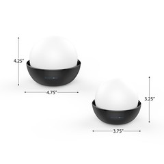 Set of 2 Decorative Bowl Circle Room Air Humidifiers Just Add Water
