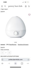 FridaBaby 3-in-1 Ultrasonic Humidifier Diffuser Night Light Tabletop White