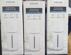 3-Pack Vissani 10 oz. Portable Cool Mist Humidifier, Top Fill Bundle, New