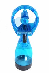 Portable Battery Operated Water Misting Cooling Fan Spray Bottle.
