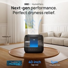 Top Fill Humidifier 4L Quiet 36H Runtime Ultrasonic Mist Baby Nursery Indoor New