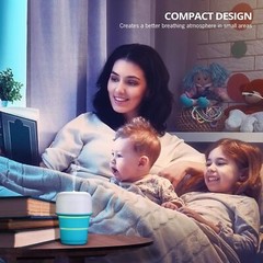 Tikaton Portable Humidifier with Collapsible Water Tank USB Powered Cool Mist US