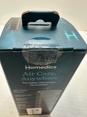 HoMedics Ultrasonic Portable Humidifier Red UHE-CMP17-BG USB Rechargeable