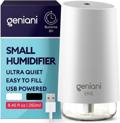 Portable 250ML Ultrasonic Humidifier for Home, Baby & Small Rooms – 8H Run Time