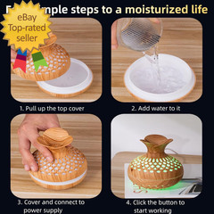 Colorful Cool Mini Humidifier Flower Shape USB Personal Desktop Humidifier