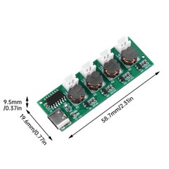 2x Type C Humidifier DIY Kit Ultrasonic Mist Maker Driver Circuit Board 4-Fogger