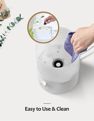 2in1 Humidifiers for Bedroom 2.5L Cool Mist Humidifier &Diffuser Colorful Light
