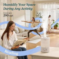 Humidifiers for Bedroom – Quiet 3L Water Tank – Cool Mist/Top Fill/Essential …