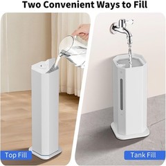 GloryAir 9L Cool Mist Humidifier 2.38Gal Top Fill Large Room 120H Quiet Remote