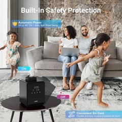 3L Stainless Steel Warm Mist Humidifier with Easy Clean and Warm Steam Function