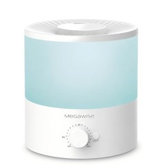 MegaWise Ultrasonic Cool Mist Humidifier SK7620 – 1.5L Capacity, 1.5 L, White