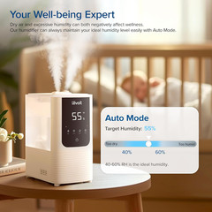 Humidifiers for Bedroom Home, Smart Warm and Cool Mist Air Humidifier for Large