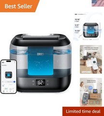 Smart 4L Ultrasonic Humidifier with Voice Control – Quiet 36H Runtime for Home