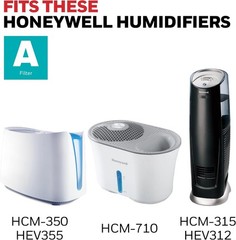 Replacement Humidifier Filter A, 3 Pack | Reduce White Dust
