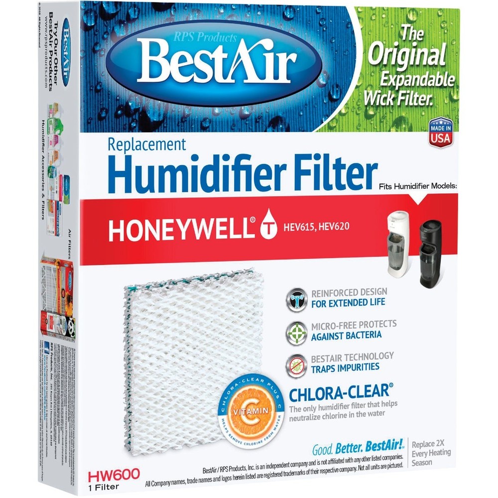 BestAir Extended Life PDQ-3 Humidifier Wick Filter HW600-PDQ-3 BestAir