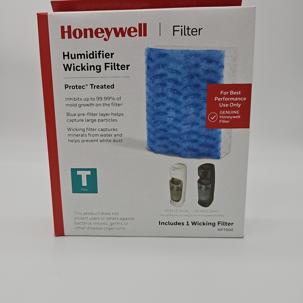2 Honeywell HFT600 Humidifier Wicking T Filter For HEV615 HEV620 Pack of 2 New
