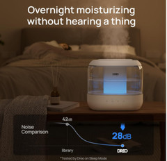 Dreo 4L Cool Mist Humidifier,32H Runtime,Quiet Ultrasonic,for Bedroom &Large Roo