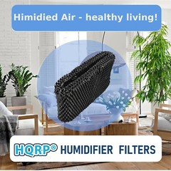 2-Pack Wick Filter for Philips HU4800 Series Humidifier Replacement FY2401 Black