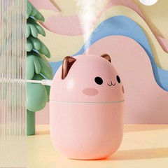 Cute Cat USB Humidifier – Cool Mist Night Light