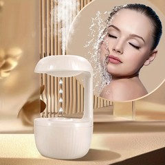 600ml Anti-Gravity Water Droplet Humidifier USB Quiet Cool Mist LED Night Light