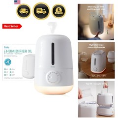 3-in-1 XL Top Fill Humidifier for Bedroom, Cold & Flu Relief, 6L Tank Cool Mi…