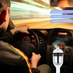 Mini Car Air Humidifier, ABS, White