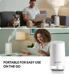 Compact 250mL Cool Mist Humidifier for Bedroom & Office – Night Light Included