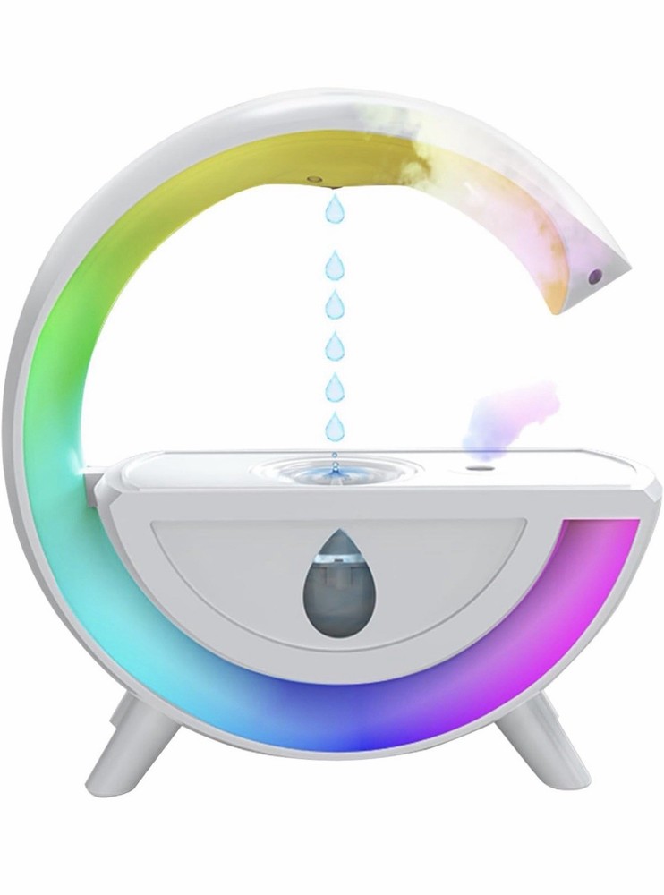 Anti Gravity Humidifier 800ML RGB Night Light Water Drop Desk Diffuser Sky Blue