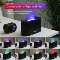 Flame Air Humidifier Ultrasonic Purifier Yoga Aromatherapy Diffuser Rechargeable