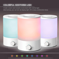 Humidificador de vapor frío de 3,5 L con recarga superior, gran capacidad de 3,5