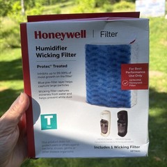 Honeywell HFT600 Replacement Wicking Humidifier Filter, T Filter, White, 1ct