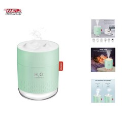 Green Portable Mini Humidifier, 500ml Small Cool Mist USB Desktop Humidifier …