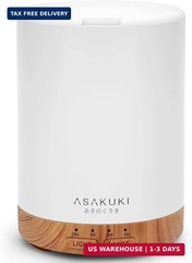 ASAKUKI Essential Oil Diffuser for Home, 300 ml Humidifier with Automatic Shut-O